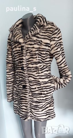 Два различни броя / Луксозен дамски кожух "bn" blanc noir със зебра принт , снимка 7 - Палта, манта - 44323367