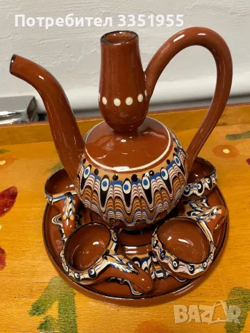 Сервиз за Ракия Троянска Керамика, снимка 5 - Сервизи - 50356772