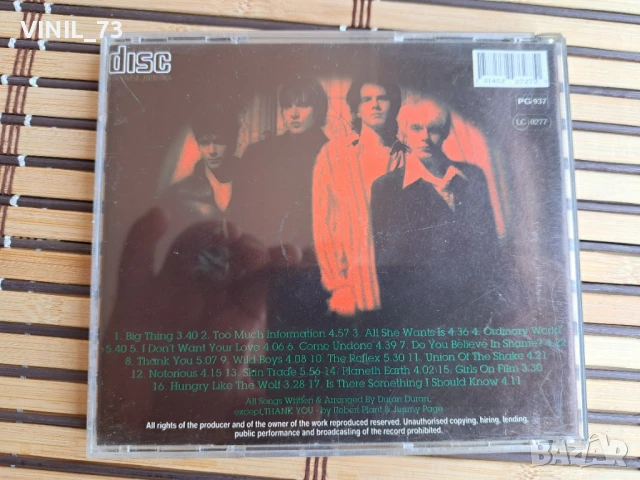 Duran Duran – The Very Best, снимка 3 - CD дискове - 50641855