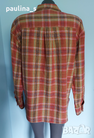 Лен и памук / Дамска маркова риза "casual connection" / голям размер , снимка 5 - Ризи - 36506434