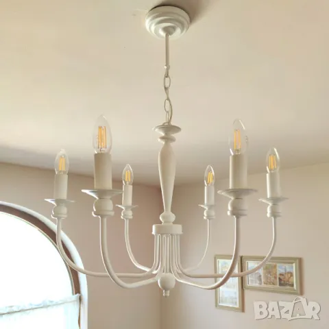 Модерен метален  двоен аплик тип свещ - класическа стенна лампа, снимка 11 - Лампи за стена - 47425746