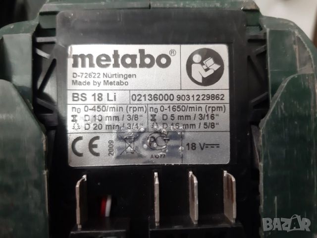 Винтоверт Metabo Black Edition SB 18 LT BL SE и SB 18 LI, снимка 3 - Винтоверти - 50536095