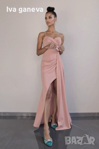 Рокля с камъчета , снимка 2 - Рокли - 53480800