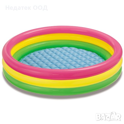 Детски  басейн, Intex, Многоцветен, 147x33см , снимка 2 - Надуваеми играчки - 40576423