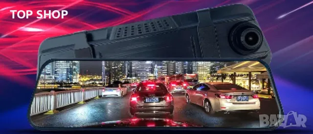 Видеорегистратор в огледало за обратно виждане за автомобил, снимка 5 - Аксесоари и консумативи - 49417868