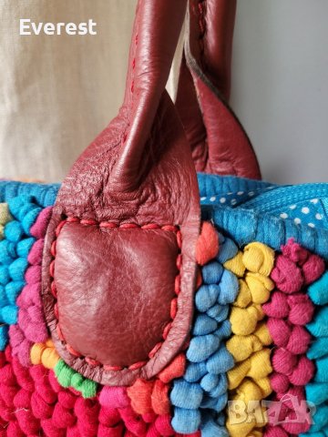 MIELIE екстравагантна чанта,плетена шарена, снимка 8 - Чанти - 40021350