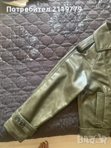 Дамско кожено яке Bershka, снимка 2 - Якета - 56042841