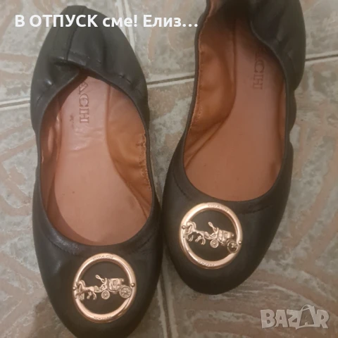 COACH кожени балеринки обувки оригинал естествена кожа, снимка 7 - Дамски ежедневни обувки - 51130538