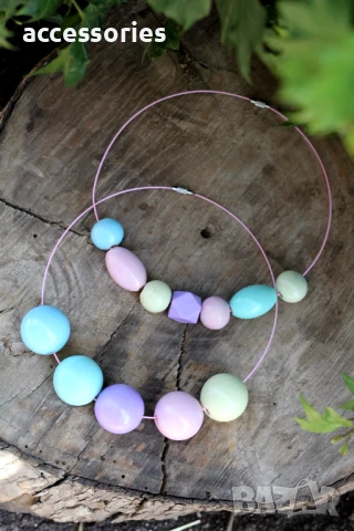 Уникални бижута в пастелни цветове