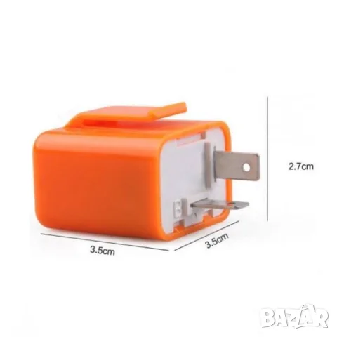 Реле за мото мигачи 6V-12V с 2 пина, снимка 2 - Аксесоари и консумативи - 55865985