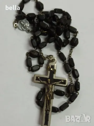 Стара  молитвена броеница ,разпятие,др