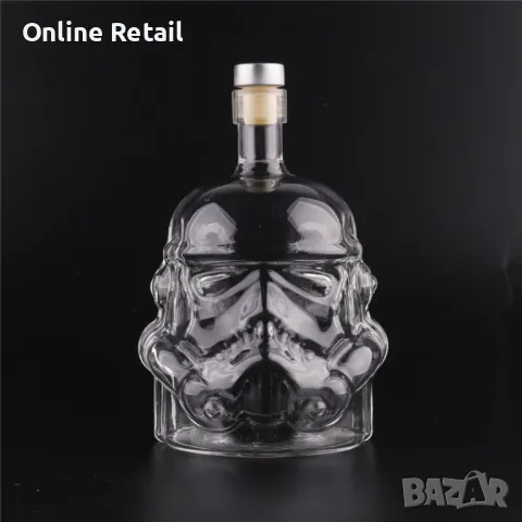Стъклена бутилка шише Star Wars Stormtrooper - Стар уорс Артикул , снимка 5 - Буркани, бутилки и капачки - 47906669