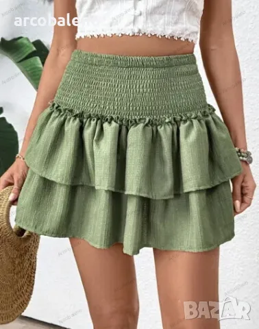 Дамска плисирана многослойна пола