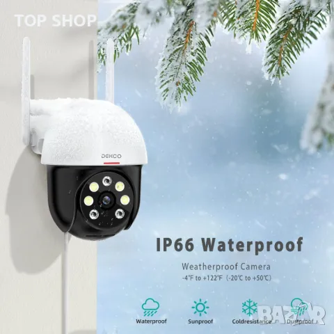 Нова външна камера с нощно виждане, движение сигнал, Наблюдение Охрана, снимка 2 - Камери - 49239137