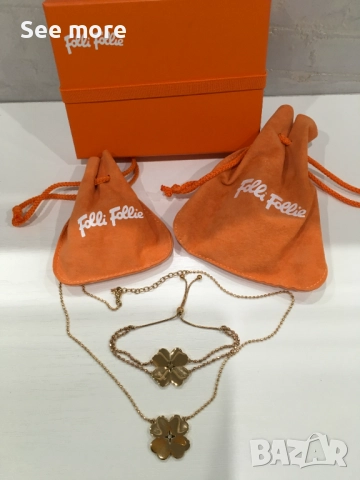 FOLLI FOLLIE дамски сет стомана с розова позлата