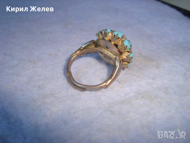 СТАР РЕТРО ВИНТИДЖ РЕГУЛИРУЕМ КРАСИВ СТИЛЕН ПРЪСТЕН 20331, снимка 5 - Антикварни и старинни предмети - 36423774