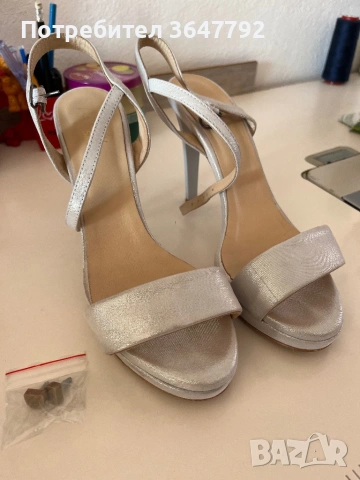 Сандали на висок ток, снимка 3 - Сандали - 53745181