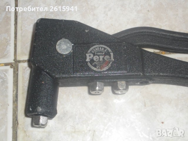 Старо Качество-PEREL-Френска Професионална Ръчна Нитачка За Поп Нитове-с 3 Глави-270мм, снимка 1