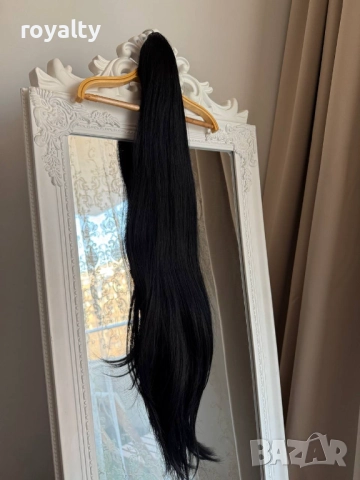 Опашка Щипка Черна , снимка 3 - Аксесоари за коса - 52866098