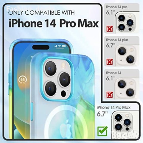 Нов магнитен гръб калъф кейс за телефон iPhone 14 Pro Max Айфон Защита, снимка 2 - Калъфи, кейсове - 40280713