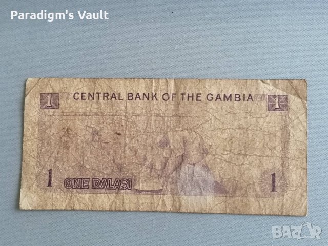 Банкнота - Гамбия - 1 даласи | 1971г., снимка 2 - Нумизматика и бонистика - 41957495
