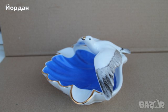 Немски порцеланов пепелник, снимка 3 - Други ценни предмети - 42154739