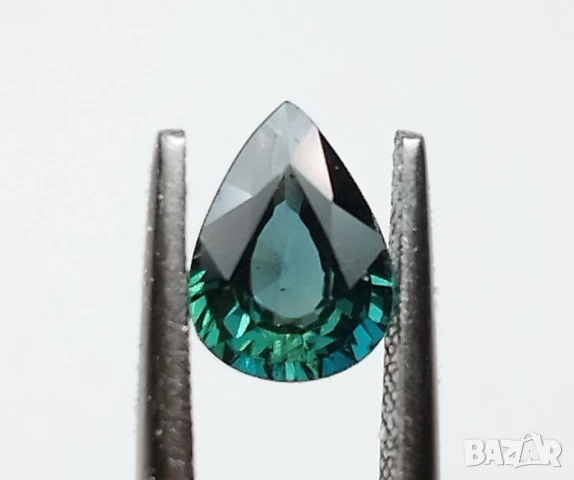 Естествен нетретиран сапфир в зелено-синьо 1.02кт! Сертифициран! Нов!, снимка 12 - Колиета, медальони, синджири - 46526950