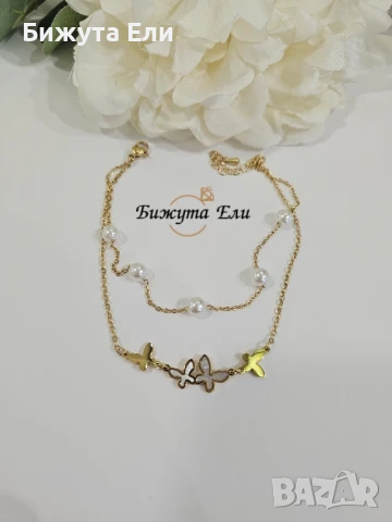 Гривна за глезен , снимка 3 - Гривни - 51110275