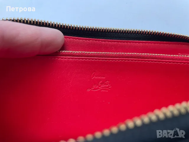 Кожен портфейл Christian Louboutin Оригинал, снимка 13 - Портфейли, портмонета - 56102802