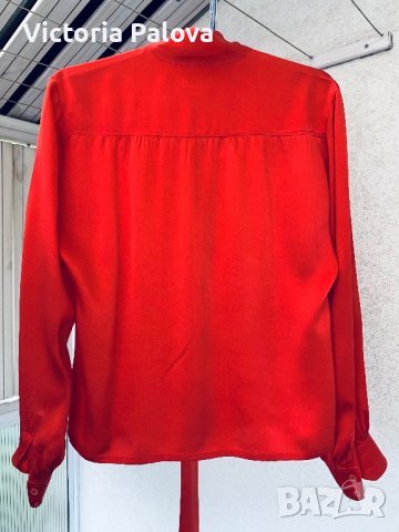 HAUTE COUTURE, висша мода блуза CÉLINE коприна, снимка 4 - Ризи - 41631443