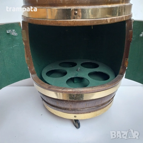 НАЙ ДОБРАТА ОФЕРТА Стар  дървен бар ,маса , сервизна количка 50те / 60те години. , снимка 5 - Антикварни и старинни предмети - 52807482