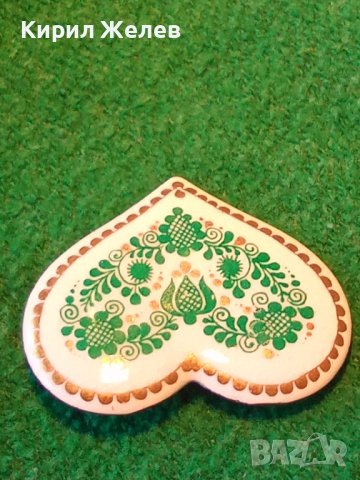 СТАРИННА ПОСРЕБРЕНА БРОШКА - СЪРЧИЦЕ РЪЧНО РИСУВАНА ФЛОРАЛНА ОРНАМЕНТИКА БЕЛ ЕПОК РЕТРО БИЖУ 25070, снимка 14 - Антикварни и старинни предмети - 34883971