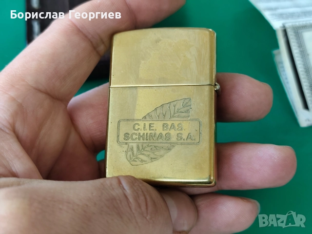 Запалка zippo гръцка тютюнева компания 1997 г, снимка 4 - Колекции - 52798574