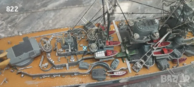 Модел на линеен кораб:"BISMARCK", снимка 4 - Колекции - 49168035