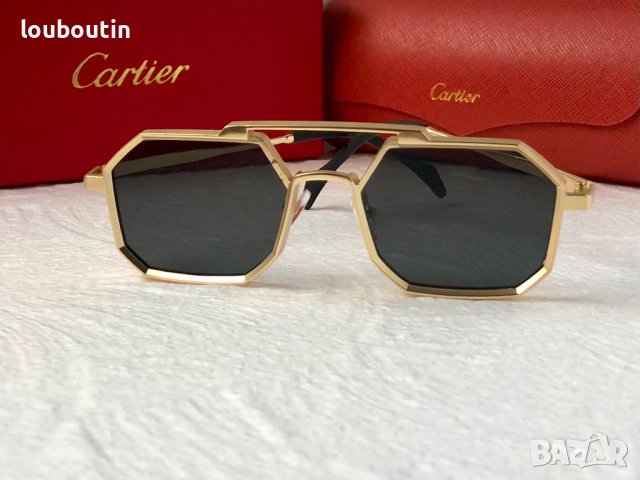 Cartier Мъжки слънчеви 2 цвята осмоъгълни, снимка 6 - Слънчеви и диоптрични очила - 41957894