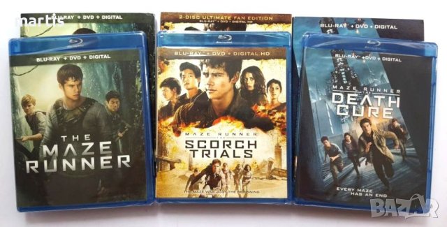 The Maze Runner Trilogy (Blu-ray)бг.суб., снимка 1