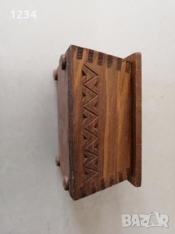 Дървена кутия 10 х 7 h 6.5 cm. , снимка 2 - Други стоки за дома - 36077271
