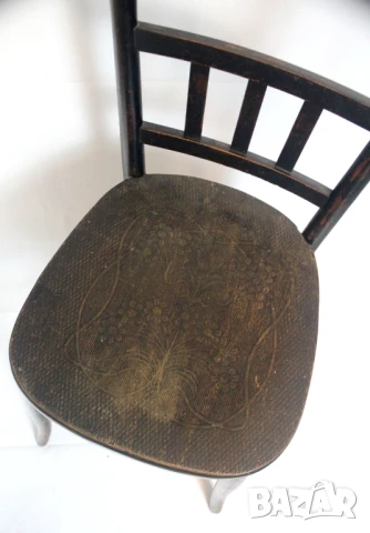 Винтидж виенски столове „Карловац“ дървени, снимка 6 - Столове - 50730739