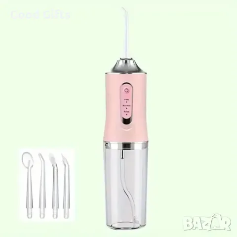 Зъбен душ с 3 режима на действие и мощна водна струя, 4 почистващи глави, снимка 5 - Други - 47510872