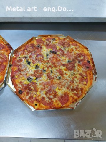 Алуминиеви тави за голяма пица на парче, снимка 6 - Съдове за готвене - 41513867