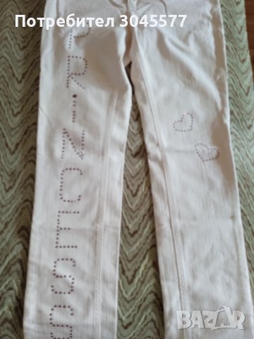 Дънки с камъни Сваровски S размер, снимка 2 - Дънки - 50983901