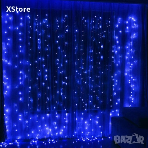 Коледна завеса от лампички , снимка 7 - Други - 51916473