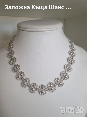 Vintage красиво сребърно колие , снимка 2 - Колиета, медальони, синджири - 42013660