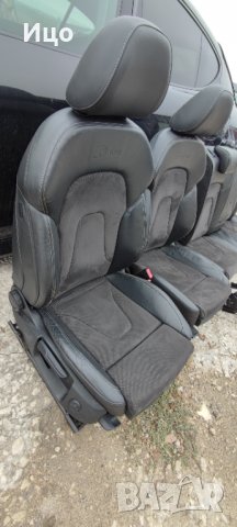 S-Line Alcantara кожен салон за Audi A4 A5 8T 8K рекаро надуване, снимка 6 - Части - 38684745