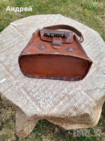 Стара дамска кожена чанта #21, снимка 5 - Антикварни и старинни предмети - 41964658