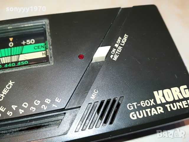 KORG GT-60X GUITAR TUNER-ВНОС SWISS 1503221019, снимка 2 - Други - 36109274