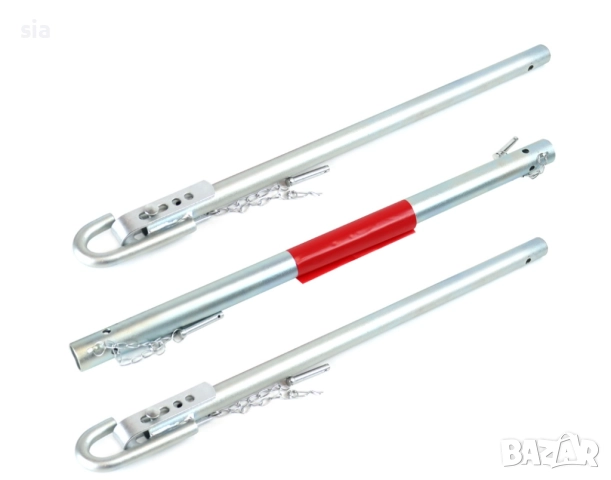 Твърд разтегателен теглич 2T 2000 кг 180 см AMIO