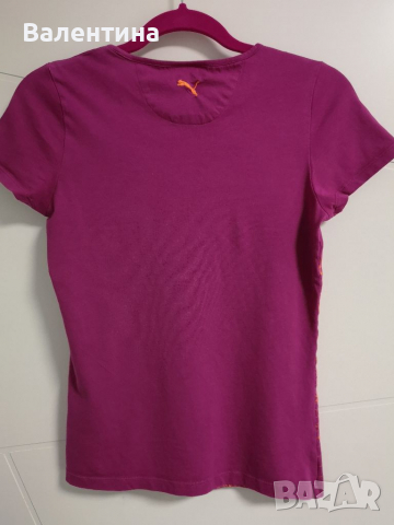 Puma дамска тениска S размер лилава, снимка 7 - Тениски - 36401047