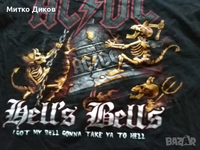ACDC Bells Bells I got my=== тениска дълъг ръкав  размер Л, снимка 4 - Тениски - 49963668