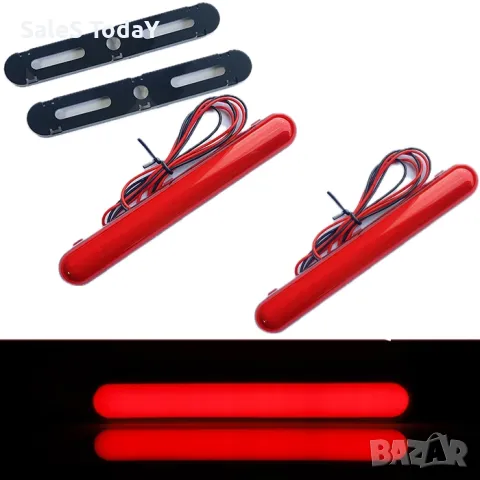 Диоден габарит за мотор, джип, камион, автомобил, Габарити, червен, снимка 4 - Аксесоари и консумативи - 47300806